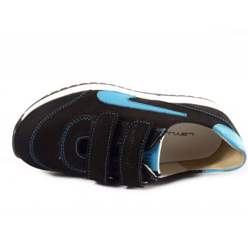 Кросівки дитячі для дівчаток 50040черн./син. LEVUS фото - Mercury-shoes