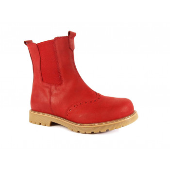 Ботинки детские для девочек W10-01красн. WOOPY ORTHOPEDIC фото - Mercury-shoes