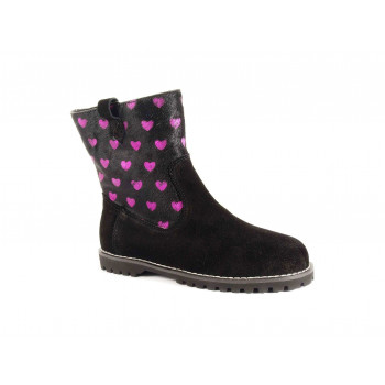 Ботинки детские для девочек 079-1Z31черный EVIE shoes фото - Mercury-shoes